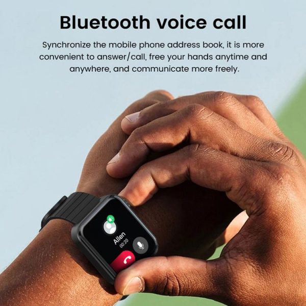 KOSPET Magic 3S 1.69 Inch Heart Rate Monitoring Bluetooth Calling Watch With Flashlight Function (Black) - Image 4