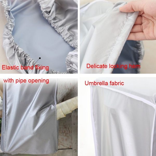 Outdoor Air Conditioning Cover Waterproof Dust Cover Rainproof Cover, Size: L 95 x 40 x 73cm - Image 3