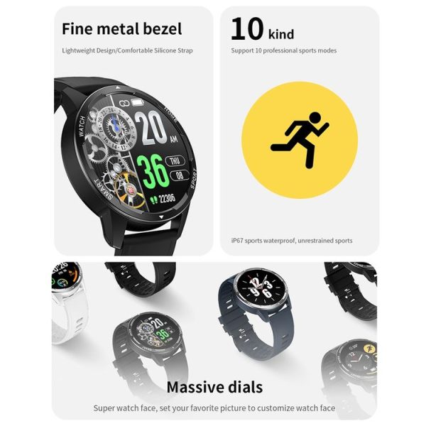 T5max 1.28 Inch Heart Rate / Blood Oxygen Monitoring Bluetooth Calling Smart Watch (Blue) - Image 3