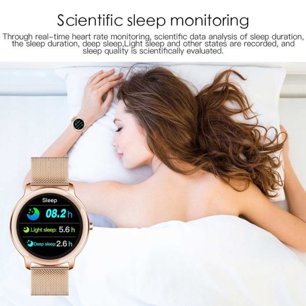 KOSPET Athena 1.1 Inch Heart Rate / Blood Pressure / Sleep Monitoring Smart Watch (Rose Red) - Image 7