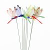 10pcs Simulation Plug Rod Magnetic Dragonfly Home Wall Garden Decoration (Red) - Image 2