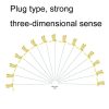 10pcs Simulation Plug Rod Magnetic Dragonfly Home Wall Garden Decoration (Red) - Image 5