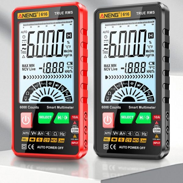 ANENG 616 Automatic High-precision Digital Display Capacitance Multimeter, Color: Black (Color Box) - Image 2