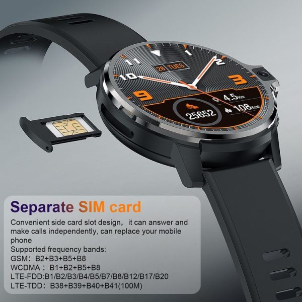 DM30 4G LTE 1.6 inch Android Heart Rate / Blood Oxygen Monitoring Smart Watch (Black) - Image 7