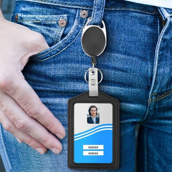 ZT-6330 3 in 1 PU Leather ID Card Retractable Buckle Halter Protective Case - Image 2