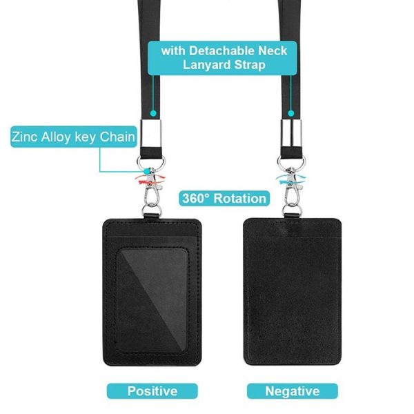 ZT-6330 3 in 1 PU Leather ID Card Retractable Buckle Halter Protective Case - Image 3