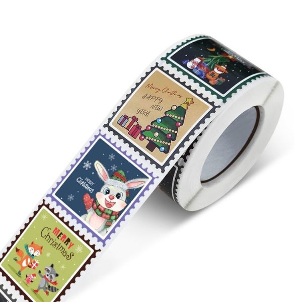 Christmas Sticker Decorative Gift Card Packaging Seal Sticker, Size: 38x38mm (K-211-R1) - Image 2