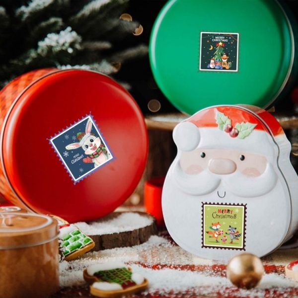 Christmas Sticker Decorative Gift Card Packaging Seal Sticker, Size: 38x38mm (K-211-R1) - Image 5