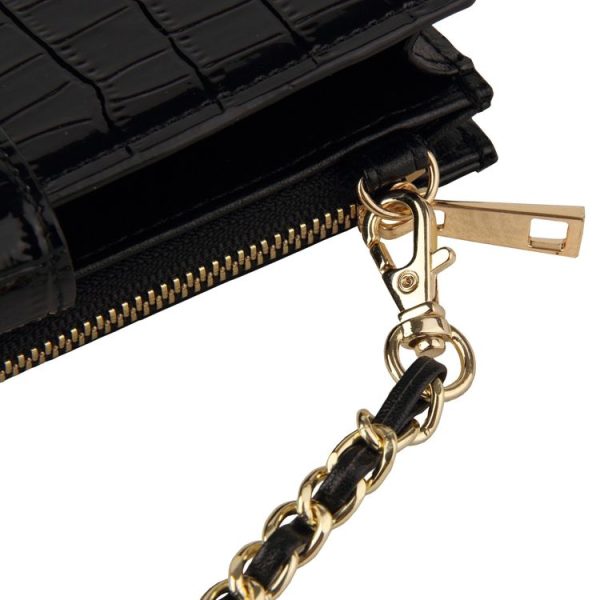 Chain Bag Coin Bag Crossbody Long Mini Shoulder Phone Bag (Wine Red) - Image 4