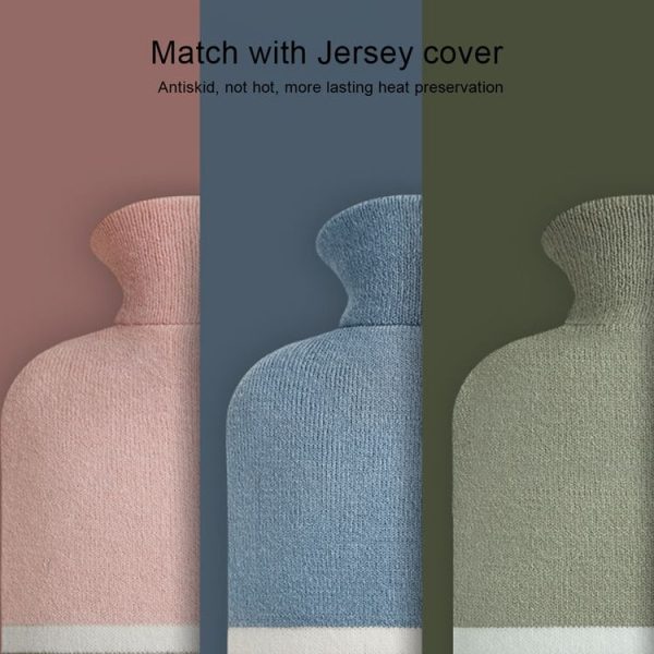Large Explosion-proof Water-injected PVC Warm Water Bag, Spec: 1000ml (Leather Pink) - Image 6