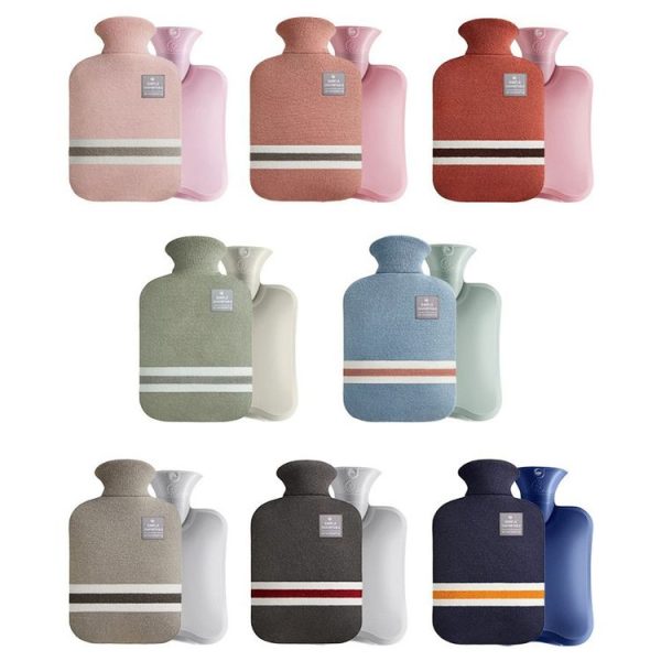 Large Explosion-proof Water-injected PVC Warm Water Bag, Spec: 1000ml (Navy Blue) - Image 2