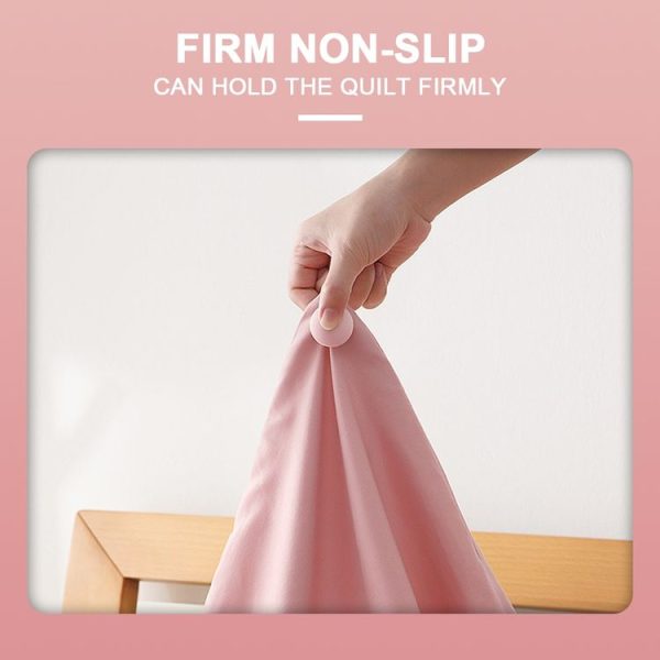 8 PCS Non-marking One-touch Unlocking Mushroom-shaped Quilt Fixer Pink+Cloth Needle - Image 4