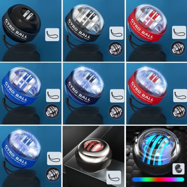 Magnetic Wrist Ball Gyro Training Decompression Fitness Device, Color: Black - Image 2