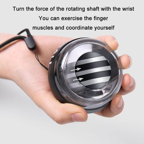 Magnetic Wrist Ball Gyro Training Decompression Fitness Device, Color: Black - Image 5