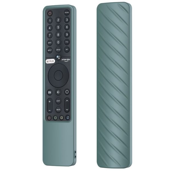 Suitable for Xiaomi P1 Remote Control Twill Washable Drop-proof Silicone Case (Pine Green)