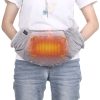 Electric Heated Hand Warmer Muff Cold Weather Thermal Glove Waist Bag (Gray)