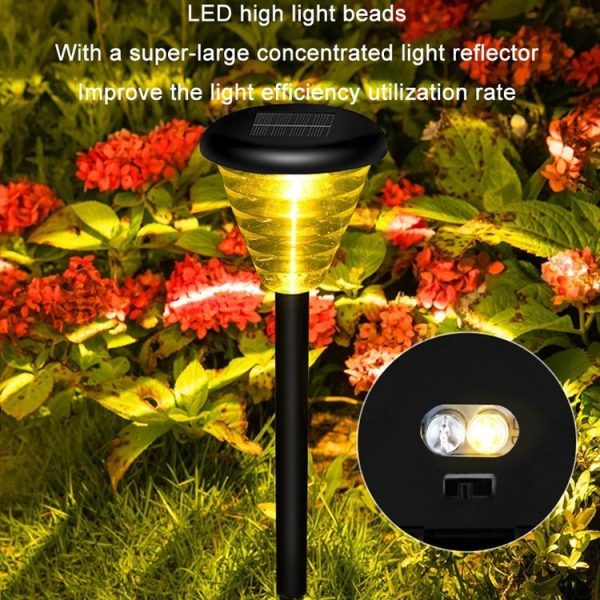 Outdoor Waterproof Intelligent Sensing LED Solar Lamp (Warm+Colorful Light) - Image 5