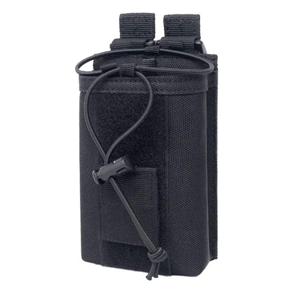 Outdoor Walkie-talkie Protection Bag Storage Belt Pouch (Black)
