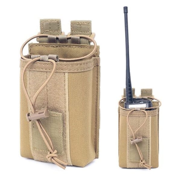Outdoor Walkie-talkie Protection Bag Storage Belt Pouch (Black) - Image 5