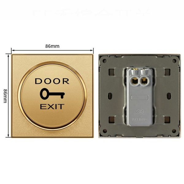 Access Control Switch Metal Touch Infrared Switch E5 Golden Switch - Image 3