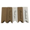 100pcs / Set Retro Baking Sticker Tag Swallow Tail Bookmark Gift Card, Style: Blank (Cowhide) - Image 4
