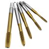M3-M8 Titanium Plated Straight Slot Tap HSS Tapping Inner Thread Set - Image 6