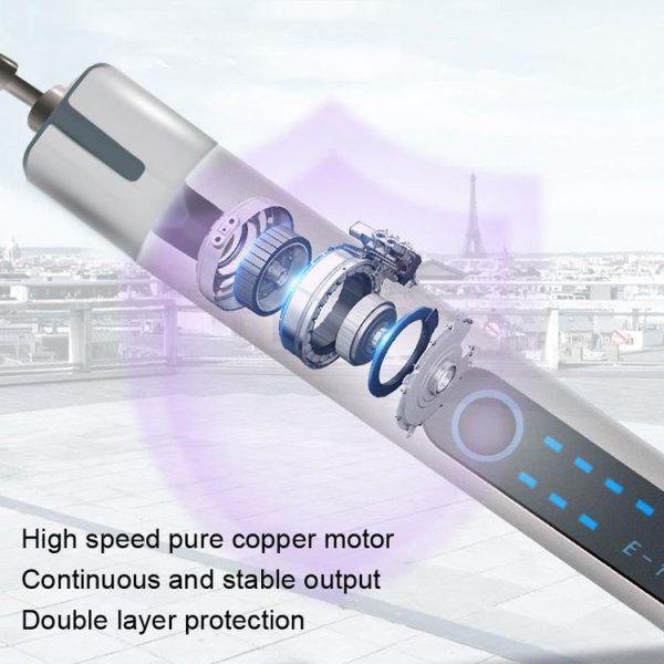 A288 Electric Grinding Machine Small Handheld Carving Pen, Style: Black+Saw Blade+Grinding Head - Image 5