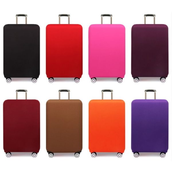 Thickened Wear-resistant Stretch Luggage Dust-proof Protective Cover, Size: M (Orange Red) - Image 2