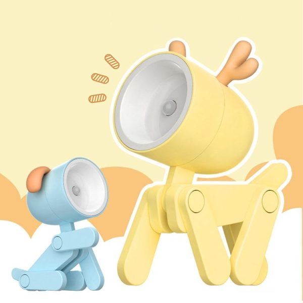 TL-23 LED Mini Foldable Cartoon Desk Lamp Pet Shape Decoration Table Lamp, Spec: Dinosaur (Light Green) - Image 2