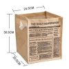 Foldable Jute Storage Box Sorting Basket for Underwear (THE DAILY) - Image 3
