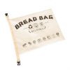 Cotton TPU Bread Bag With Clasp Reusable Storage Bag (Beige)