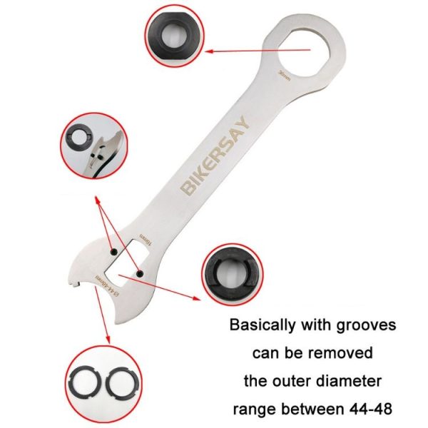 BIKERSAY Bicycle Axle Removal Tool Tail Hook Wrench Repair Tools (GK-FK02) - Image 4