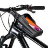 WILD MAN E12X 1L EVA Hard Shell Waterproof and Anti-fall Bicycle Bag with Touch Function (Red) - Image 2