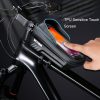 WILD MAN E12X 1L EVA Hard Shell Waterproof and Anti-fall Bicycle Bag with Touch Function (Red) - Image 3