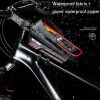 WILD MAN E12X 1L EVA Hard Shell Waterproof and Anti-fall Bicycle Bag with Touch Function (Red) - Image 4