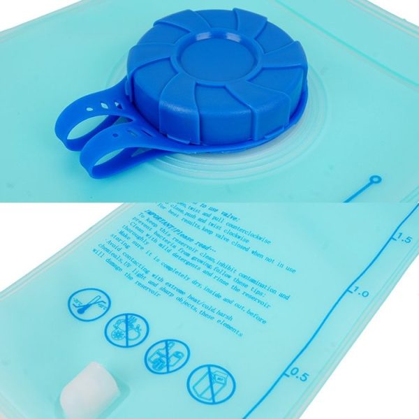 2L Outdoor Drinking Water Bag Environmental Protection Sports Riding Folding Water Bag (Printed) - Image 3