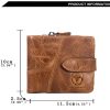 BULL CAPTAIN 01 Multifunctional Detachable Vintage Leather Buckle Horizontal Wallet (Coffee) - Image 3