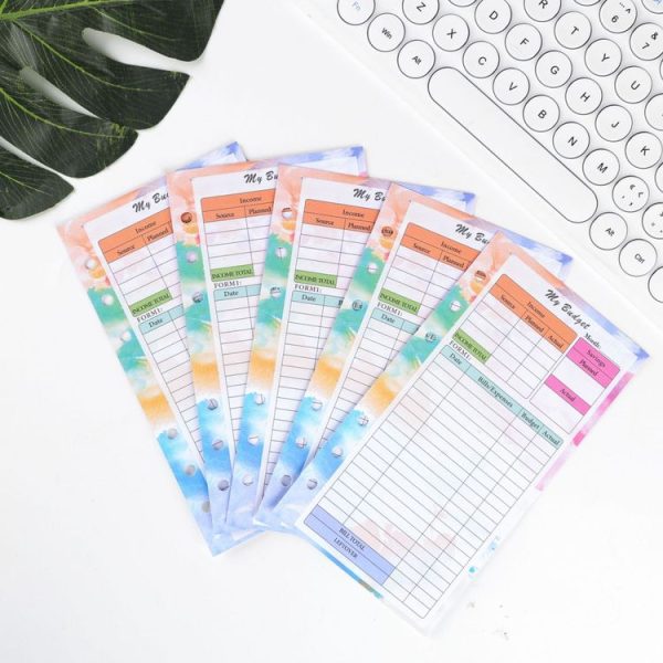 A6 6 Hole Budget Book Loose-leaf Replacement Core Handbook Insert, Spec: 3 In 1 - Image 3