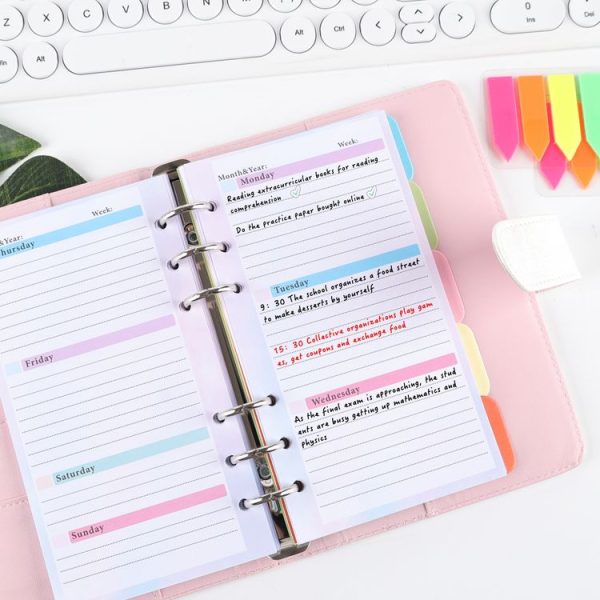 A6 6 Hole Budget Book Loose-leaf Replacement Core Handbook Insert, Spec: 3 In 1 - Image 6
