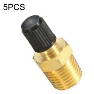 5PCS 1 / 4 NPT Threaded Nozzles Solid Nickel-Plated Brass Fuel Tank Filling Valve For Air Compressor