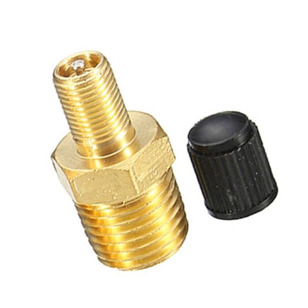 5PCS 1 / 4 NPT Threaded Nozzles Solid Nickel-Plated Brass Fuel Tank Filling Valve For Air Compressor - Image 2
