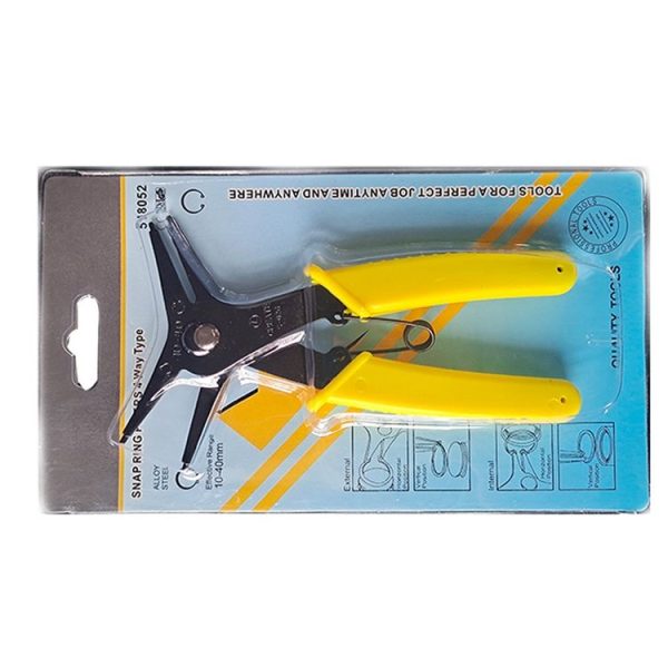 RUICHI 2 In 1 Multi-Function Clamp Spring Retainer Pliers (Yellow) - Image 6