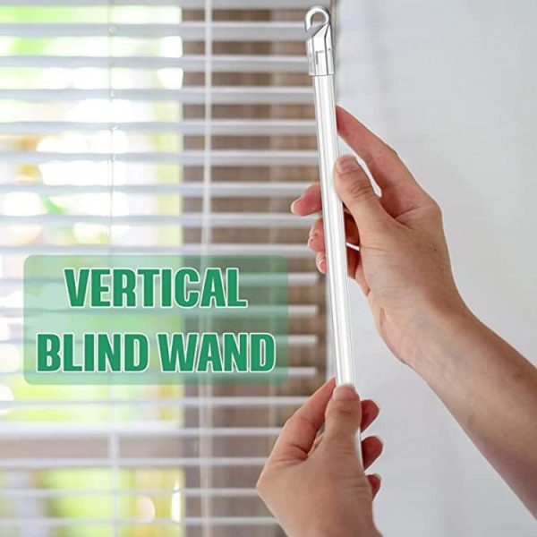 5PCS Blinds Acrylic Transparent Rod Move Light Rod With Hook Handle, Size: 12 Inch - Image 6