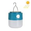 105 Solar Rechargeable LED Bulb Light Camping Light Emergency Light with Flashlight Function (Blue)