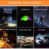 105 Solar Rechargeable LED Bulb Light Camping Light Emergency Light with Flashlight Function (Blue) - Image 5