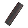 Fiber Leather Embossed Car Seat Belt Shoulder Cover Protector 6.5X23cm (Black Red) - Image 2