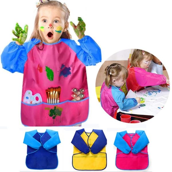6 PCS / Set Children Painting Waterproof Stain-proof Backwards Cover-ups (M) - Image 5
