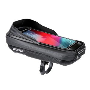 WILD MAN E16 EVA Hard Shell Touch Screen Handlebar Bag Cycling Equipment (Black)
