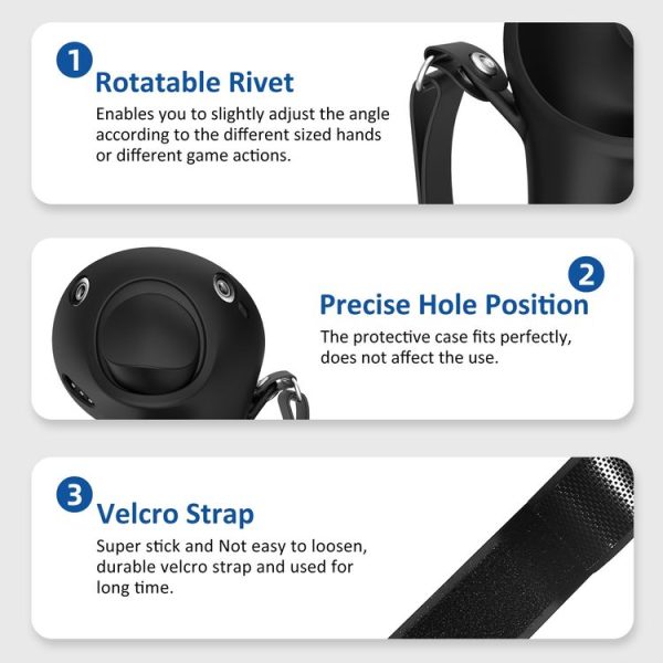 Meta Quest Pro 1pair Handle Silicone Case Cover VR Accessories (Blue) - Image 5
