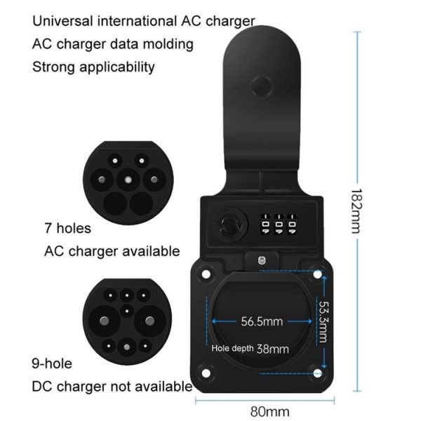 Tesla Charging Pile Anti-Theft Protection Rack, Style: With Password - Image 3